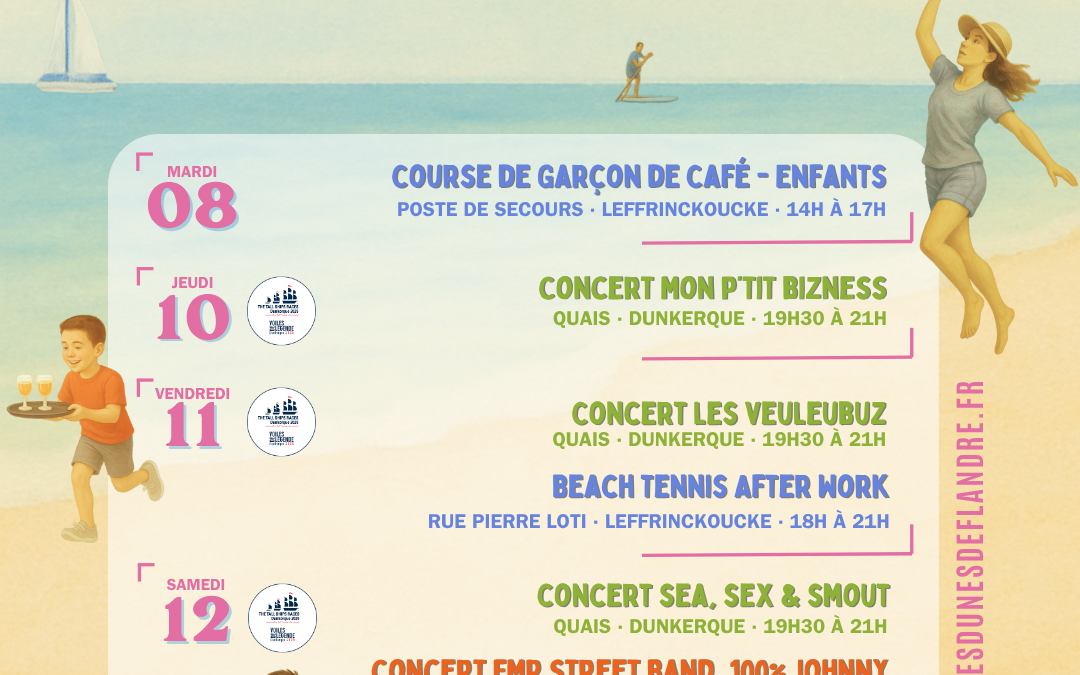 L’Agenda de la Semaine – 07 au 13 Juillet